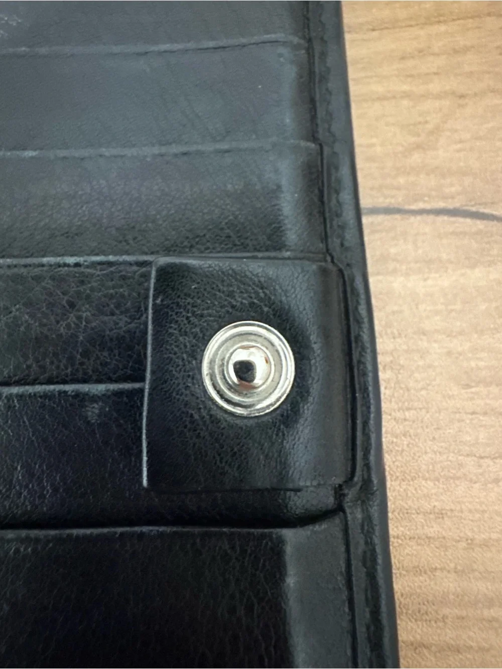 Authentic Gucci Black Patent Microissima GG Long Wallet